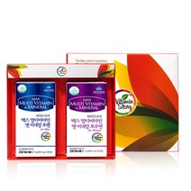 비타민스토리 맥스 멀티비타민앤미네랄 종합비타민 마카 옥타코사놀 클로렐라 파이토케이컬 나이아신 비오틴 아연 셀렌 부부영양제 포맨 포우먼 세트, 3개월분, 남성90정+여성90정