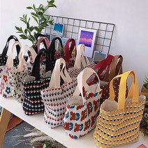 cho_플리츠미니백 미니에코백 패턴 도시락가방 토트백_eun