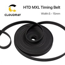 벨트 Cloudray mxl 개방형 타이밍 전송 고무 너비 5mm 섬유 yag pully co2 레이저 조각 절단기, 1m