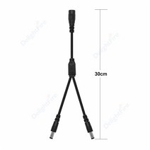 커넥터 5.5mm 2.1mm 1 2 3 4 5 6 8 웨이 DC 전원 분배기 케이블 5V 12V 어댑터 LED 스트립 조명에 대 한 커넥터 코드 CCTV 카메라, 1Female to 2 Male2_1pcs