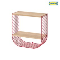 이케아 SVENSHULT 스벤스훌트 벽선반+수납 /인테리어벽선반, 색상:브라운오렌지참나무_804.305.29