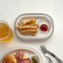 시라쿠스 메이플 피클접시 레스토랑접시 (5color), 레드브라운
