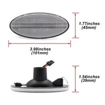 코번트 앰버 Led 사이드 마커 조명 표시 등 닛산 NV400 Opel Movano MK2 르노 마스터 MK3 밴용, [01] Clear Lens