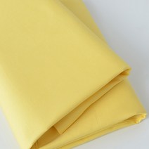 융천 접착 융원단 Cotton Poplin Fabric Solid Color White Red Black for Sewing Accessories Quilting 6345EA67, 0.5mX1.45m, 34 136 Yellow