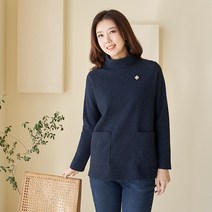 엄마옷 마담4060 아웃포켓반목티셔츠-RTE301025-