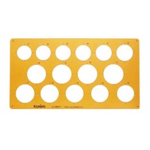 템플렛K-1061F 대형원형정규 템플레이트 교수용삼각자 원형자 삼각자세트 삼각자45 원형각도기 원형템플릿 도형자 삼각자각도기세트 삼각자