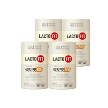 종근당건강 생유산균 락토핏 50대+ 60포 4통