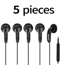 KBEAR-Stellar 5PCS 콤비네이션 패킹 15.4mm 다이나믹 드라이버 HIFI 이어폰 헤드셋 이어 버드 모니터 베, 06 Cl개r Black with mic