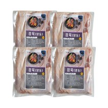 닭다리 닭다리살 정육 북채 뼈유무 염지유무는 옵션명으로 확인, 1세트, 3. 냉동 정육 (뼈없는 다리살) 500g 4봉