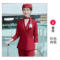 유니폼 데스크 코디네이터 사무실 실장유니폼 단체 복 직업 세트 여고철 승무원 남항