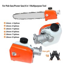 장대 톱 체인 Lidl Hyundai einhell용 폴톱 기어 박스 Alpina Stiga 26cc 다목적 도구 가지 케이스, 05 Tube 26mm Spline 4