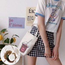 강아지산책용 귀여운 크러스에코백 데일리룩 원마일웨어 숄더가방 100일선물 쇼퍼백