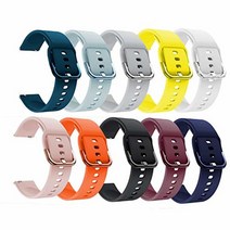 Senter 샤오미 Haylou Solar LS05 밴드용 밴드 22mm 소프트 실리콘 스포츠 교체 스트랩 스마트 워치와 호환 359307, 10 Pack