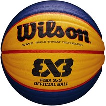 Wilson 남여 공용 성인 FIBA 3X3 미니 고무 농구공