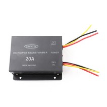 차량용 220v 인버터 캠핑용 자동차 전원 공급 장치 스텝 다운 변압기 24 V-12 V 컨버터 10A 15A 20A 30A, [02] 20A Output, 02 20A Output, 02 20A Output