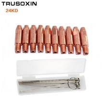 용접노즐 24KD MAG MIG 용접 토치 팁 10 CO2 용접기/용접 도구 액세서리 1 박스 준설, 01 1mm