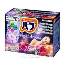 일본 입욕제 바브 카오 밤타입 4가지향기 3종류 12개입 일본온천탄산 반신전신족욕, 나이트 아로마, 1개