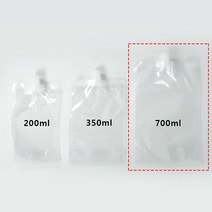 에코스킨 스파우트 파우치 음료 쥬스 파우치, 700ml