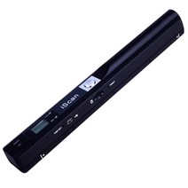 iscan 휴대용 펜 핸디 스캐너 소형 핸드 무선 포터블 A4 책 스캔 900DPI, 블랙+8G