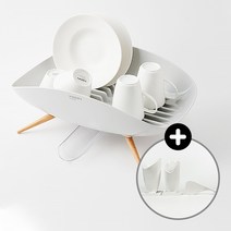 한샘 와이드 블룸 식기건조대 화이트(수저통2P+주걱1P)
