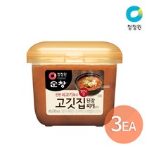 [청정원] 고깃집 된장 450g x 3개, 1세트, 상세 설명 참조