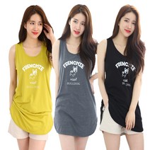 위스 20009TS-불독 롱 나시 민소매 티셔츠 민소매/나시