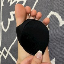 발가락 구두 앞꿈치 쿠션패드 지간신경종 깔창 반양말 블랙, 블랙2P