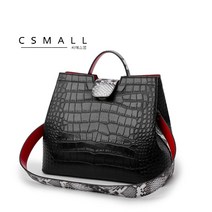 cs mall 여성 스타일 가죽 가방 악어 패턴 핸드백 숄더백 크로스 백 B63