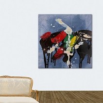 비구상기다림RS001 유화 그림액자 인테리어, 단품