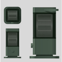 바툼 전기 스토브 오뜨 시즌2 히터 난로, 포레스트그린