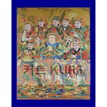 보석십자수 재료 큐빅 그림 만들기 비즈 diy 만들기 신중탱화 대형 구슬자수, 90x110cm 전체 원형 큐빅