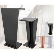 강연대 슬림 교수대 연단 필경대 강당 사회대 강당 랙, 로즈 골드 목재 - 55x35x110cm