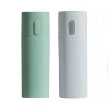 러브트리스 휴대용 칫솔 케이스 2P 세트, 라지, 화이트1P+그린1P