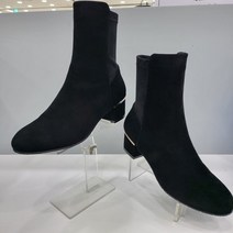 탠디 X18517 BLACK (특가)여성 세무 스판 앵클부츠 4cm 미셸by탠디 MK139X
