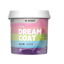 제비스코 벽지페인트 셀프페인트 드림코트 올인원 에그쉘광 0.9L, (에그쉘광)화이트