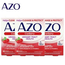 아조 Azo 유리네리 트랙 헬스 파크랜 크랜베리 50정 비타민c 아스코르빈산 3개