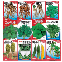 경신 고산 취나물 오복 신선초 곰취 곤드레 수세미 황기 식방풍 고수 난쟁이 수수 일당귀 냉이 적자소 방아 적 백 하수오 여주 결명자 다채 비타민 공심채 게거리무 메밀 씨앗 종자, 적하수오