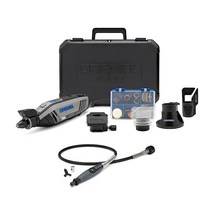 Dremel 4300-5/40 고성능 회전 공구 키트 LED 조명 포함 225-02 플렉스 샤프트 부착 번들 포함 (2개 품목)