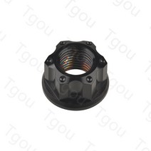 Tgou-티타늄 너트 M6/M8/M10/M12/M14/M16 바이크 오토바이 자전거 자동차용 플랜지, 05 M14 Pitch 1.5, 05 Black