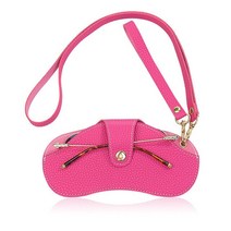 토슈즈필통 발레슈즈 파우치 휴대용 선글라스 보관 가죽 안경 걸이식 목 보호 슬리브 여행 가방, 14.RoseRed-necked-wrist