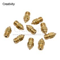 juki nozzle 5/10PCS CR-6 SE 노즐 Hotend 압출기 키트 Ender-3S1 MK8 0.3/0.4/0.5/0.6/0.8MM 3d 프린터 부, 01 0.3mm_02 10PCS