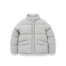 COVERNAT 에센셜 숏 푸퍼 라이트 그레이