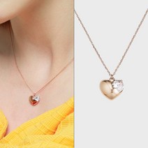 마리끌레르 볼륨하트 목걸이 MCNL0196 14K Gold Plated