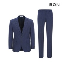 [BON] 스트라이프 스트레치 정장셋업 블루 BN9MJA560BL_BN9MPA660BL_SET