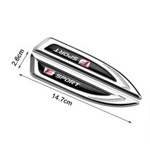 지프랭글러용품 지프랭글러jl용품 자동차 스타일링 사이드 도어 바디 펜더 스티커 칼 배지 장식 지프 레니, 01 Silver_18 for Lexus