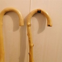 명아주지팡이 목발 보조기 원목 노인 수제 어르신, 옐로우(지름 2-2.3cm)