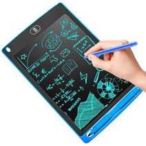 전자수첩 필기 태블릿 드로잉 보드 어린이 그래피티 스케치패드 장난감 LCD 칠판 매직 슬레이트 디지털 노트북 8.5 인치, [02] blue