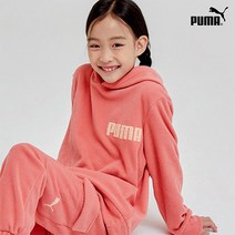 푸마키즈 PUMA 22FW 푸마키즈 웜플리스 후드티 핑크