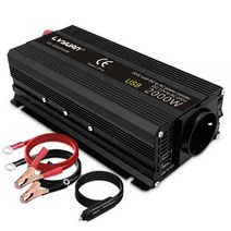 태양광 컨트롤러 700w 220 주택용 500w 인버터 태양광인버터3kw 가정용 자동차 12V 220V 전원 500W/1500W/2000W 변환기 2 USB EU 소켓 Webast, 12V 220V 2600W