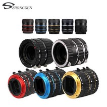 Canon EOS EF-S 750D 5D Mark IV 80D 7D T6s 6D 용 금속 마운트 자동 초점 AF 매크로 확장 튜브 링, 03 Blue Color